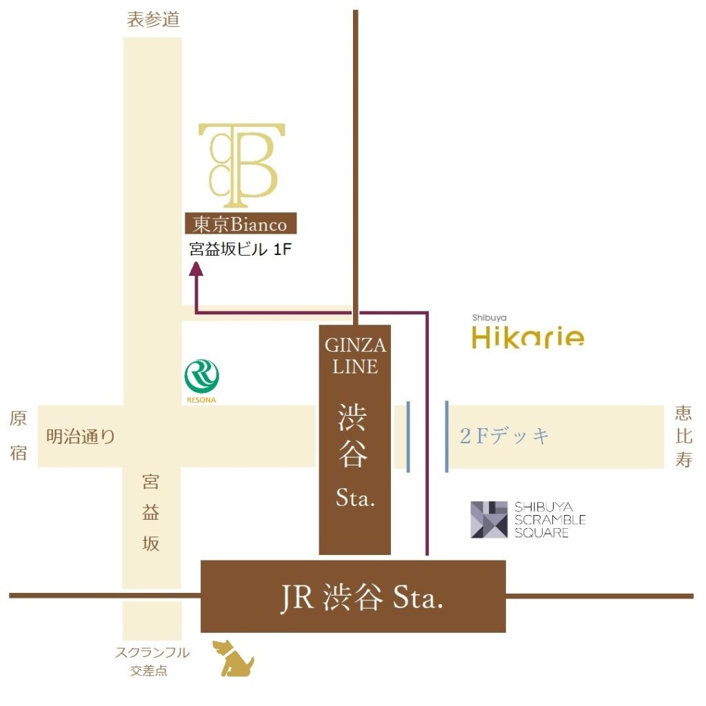 渋谷院の周辺マップ